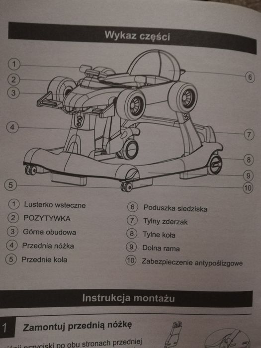 Chodzik Formuła 1 dla dziecka, , 3w1