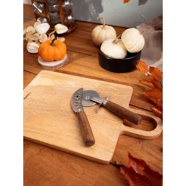 ZESTAW NOŻY do KROJENIA PIZZY  2 Sztuki Obrotowy + Ażurowy PIZZA NÓŻ