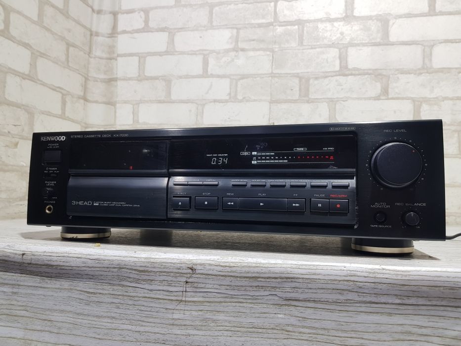 3 HEAD! Стерео касетна дека KENWOOD KX 7030, Dolby B, C, HX-Pro, MPX-Filter,б/у з Німеччини