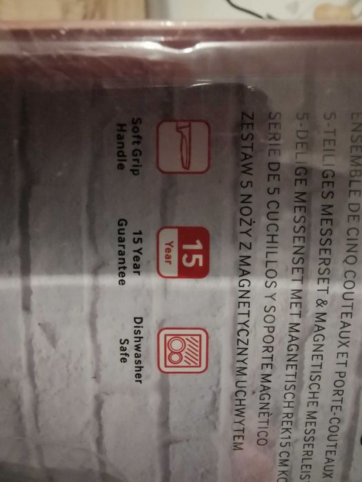 Noże kuchenne 5szt. plus listwa magnetyczna