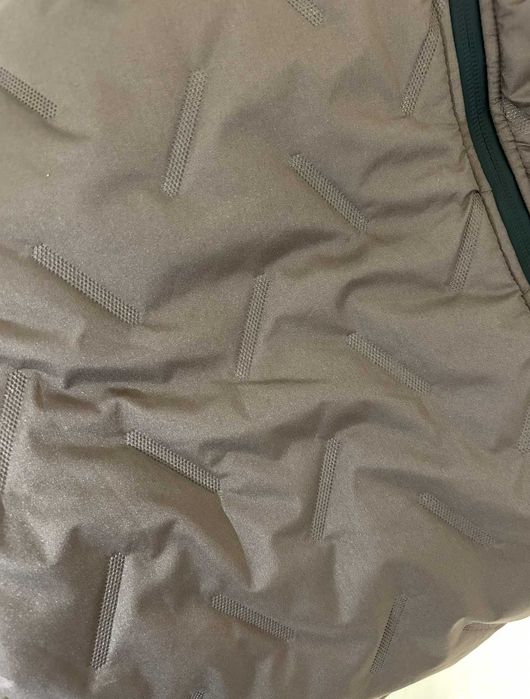 Męski komplet zimowy bluza/kurtka spodnie termiczne brązowy