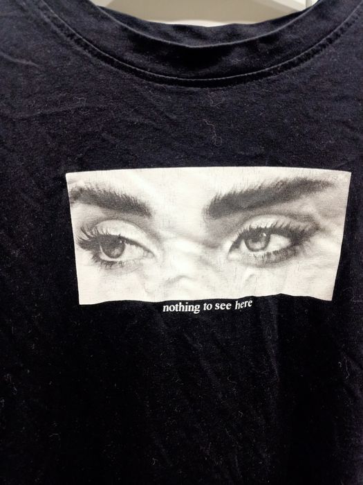 T-shirt czarny z nadrukiem