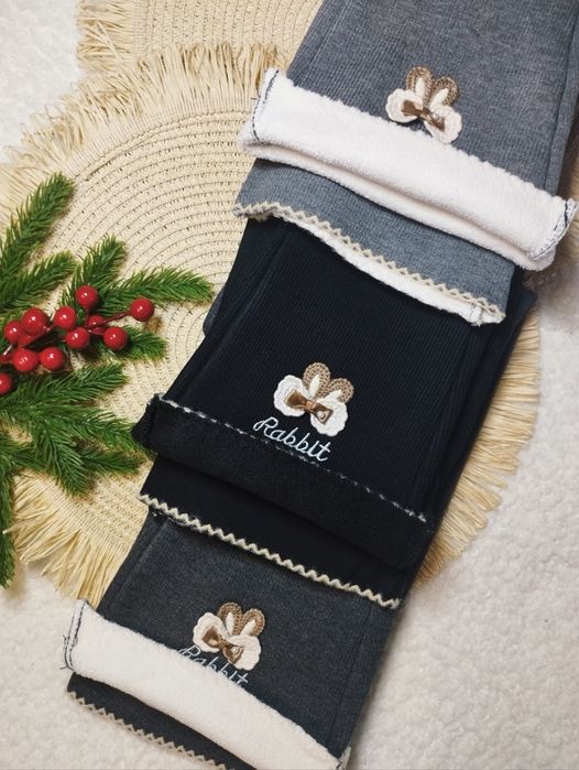 Дитячі кльошні  лосини на флісі