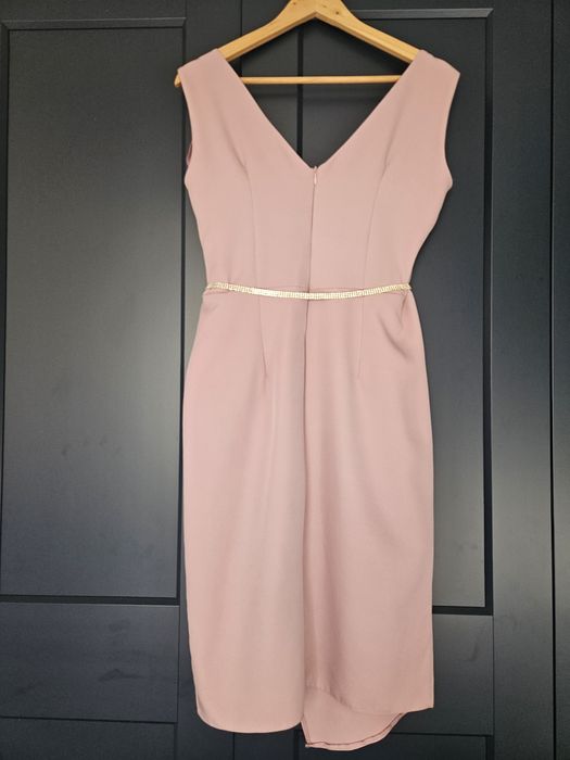 Sukienka pudrowy róż rozm.40/42