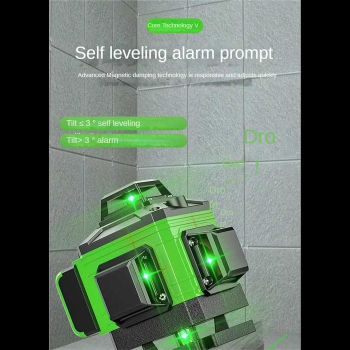 D32-Laser 16 linhas 360 com acessórios bolsa transporte duas baterias