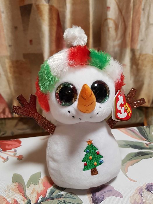 Ty Beanie Boos глазастик снеговик MISTY 15 см