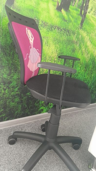 Fotel krzesło obrotowe do biurka baletnica