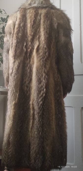 Тепла довга шуба Натуральне хутро