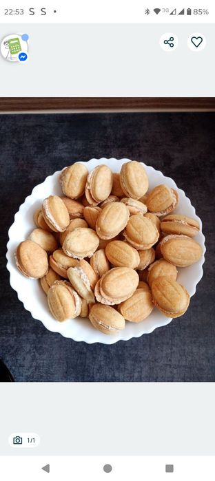 2 kg ciasteczek orzeszków