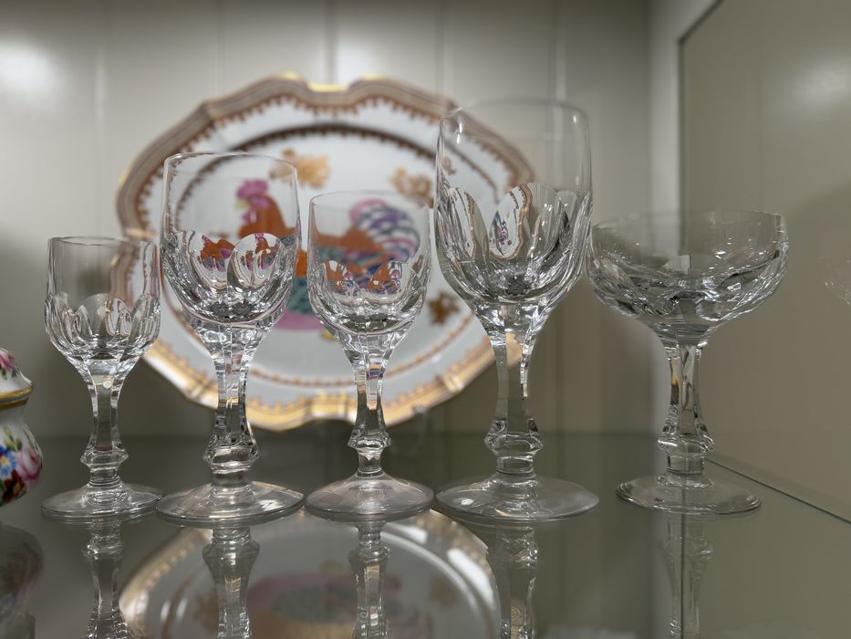 Conjunto completo de copos em cristal europeu – 60 peças