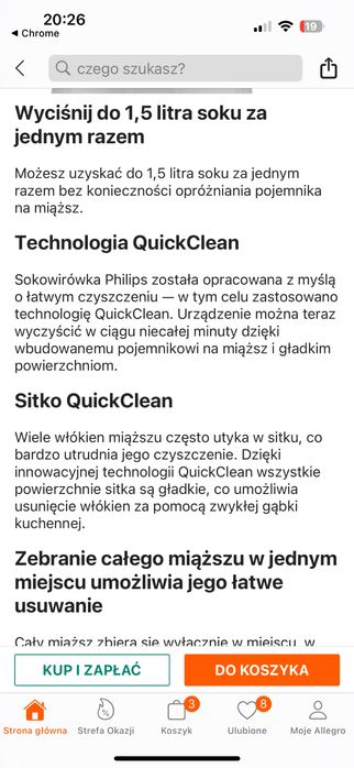 Sokowirówka philips czarna