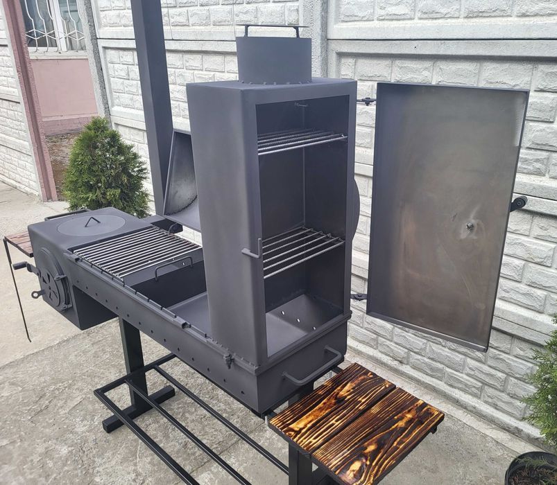 ГАРАНТІЯ! ВІД ЗАВОДА! 4мм! Мангал Коптильня Барбекю, Печь Под Казан