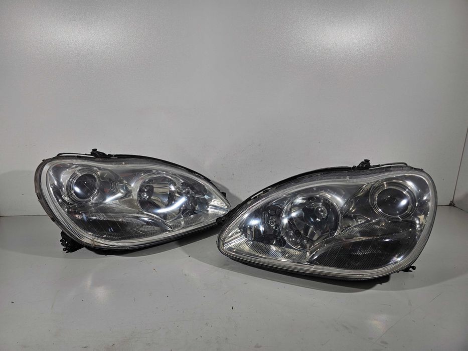 Mercedes S W220 Lift FL Lampy Przód Przednie H7 Komplet Lewa+Prawa EU Ładne