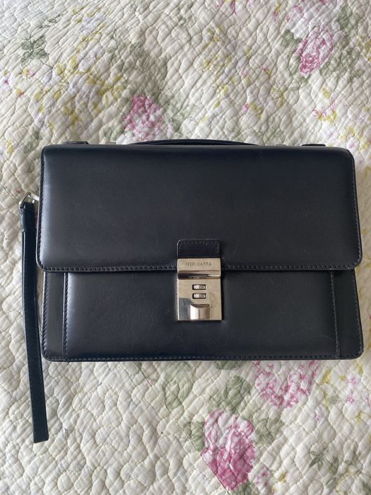 Барсетка из кожи Neri Karra