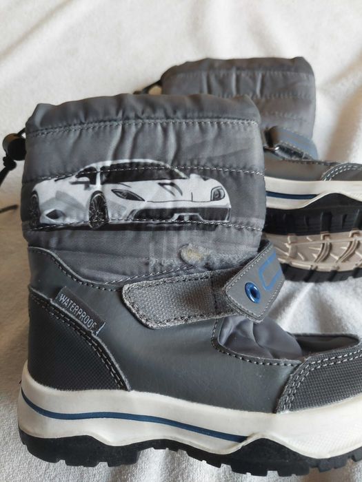 Zimowe buty chłopięce, dla chłopca r. 24 Lupilu, szare