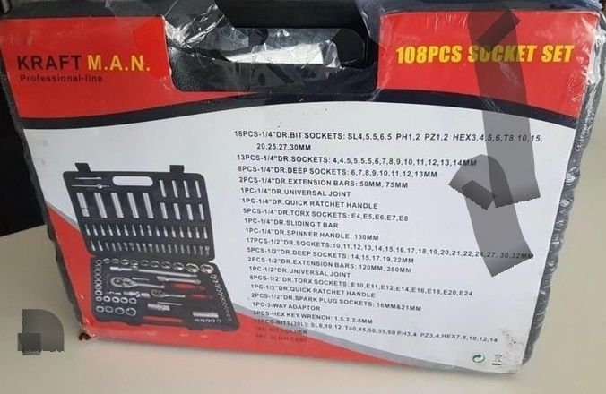 Malas de faramentas 108 peças nova