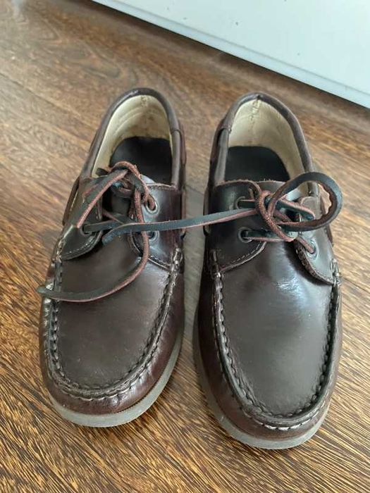 sapatos de vela pele criança C/Novos