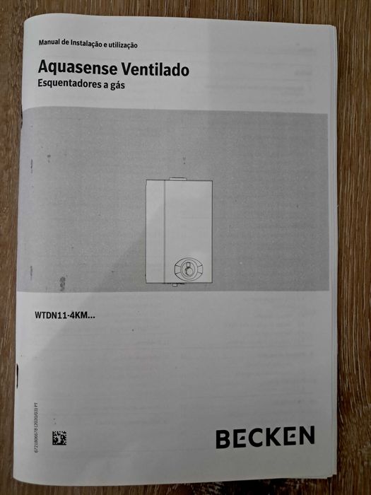 Esquentador ventilado Becken Aquasense