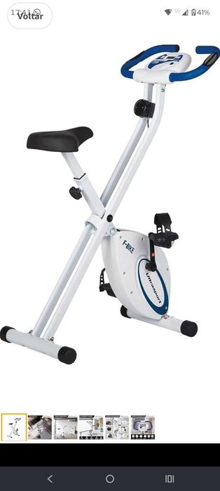 Bicicleta Ergométrica Dobrável Ultrasport F-Bike – Excelente para Treino em Casa