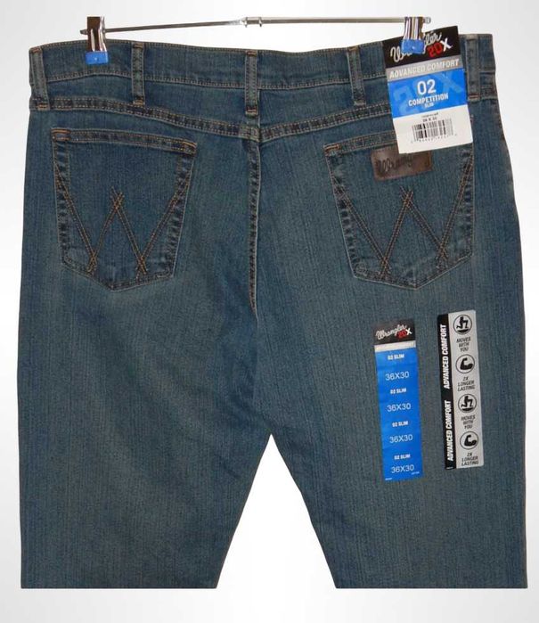 Джинсы WRANGLER 20X Advanced Comfort 02 Competition Slim. Size W36 L30. NEW