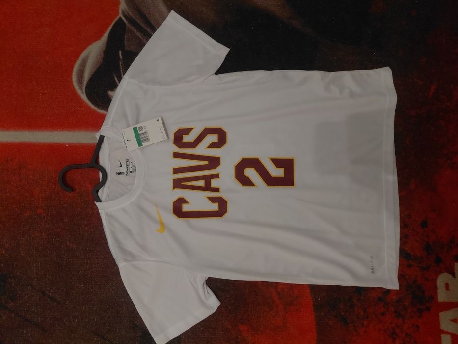 white Kyrie Irving old Cleveland Cavaliers NBA basketball tshirt