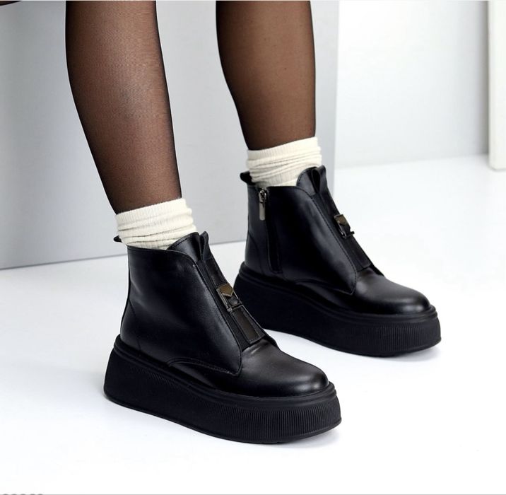 Ботиночки зимові. Натуральна шкіра