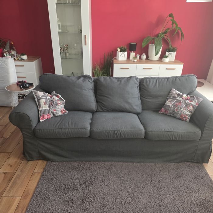Sofa Ikea ektorp 3-osobowa + puf