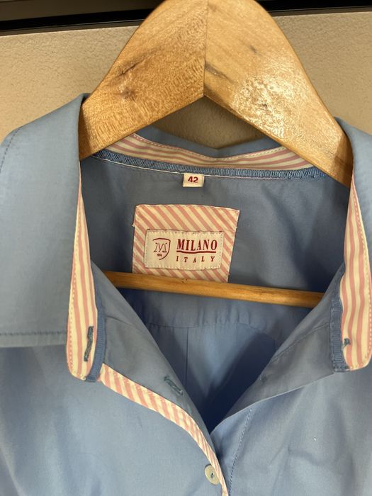 Niebieska bluzka koszulowa Milano rozmiar 42