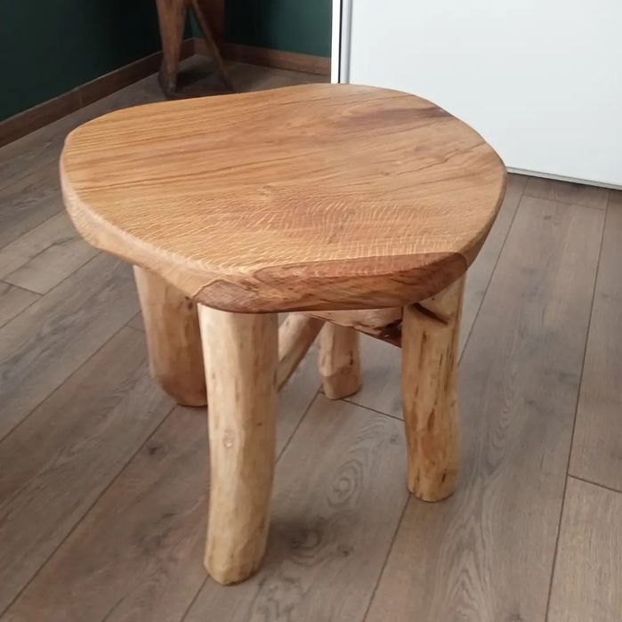 Taborety dębowe, olejowane