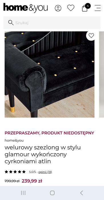 Ławka, pufa z home-you