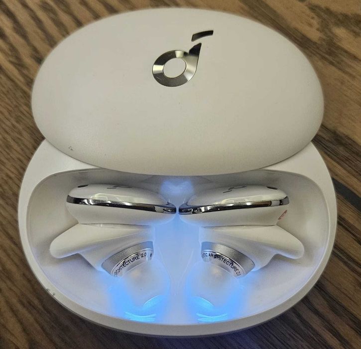 Słuchawki BT Soundcore LIBERTY 3 PRO Białe, komplet, stan jak NOWE