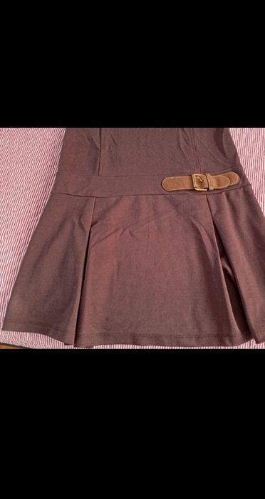 Vestido castanho Bershka