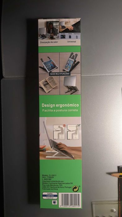 Base Dobravel para Portateis, Tablets e Telemoveis