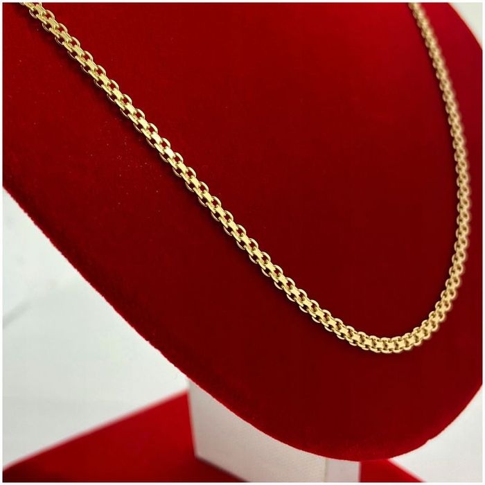 Złoty Łańcuszek Damski Bismark 925/585/14k Solidny Prezent Dla Babci 7