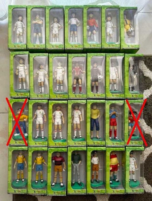 bonecos oliver benji figuras coleçao capitao tsubasa futebol altaya