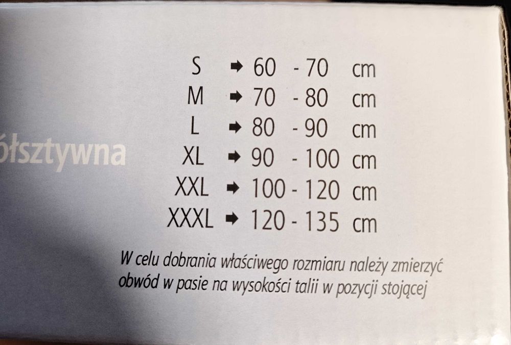 Pas lędźwiowo-krzyżowy NEOX roz XL