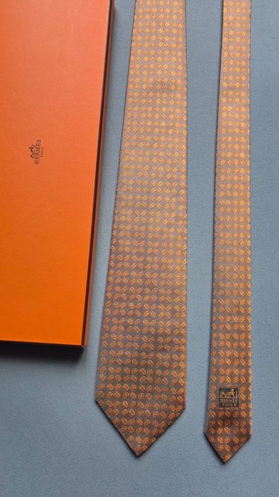Krawat jedwabny HERMÈS + box