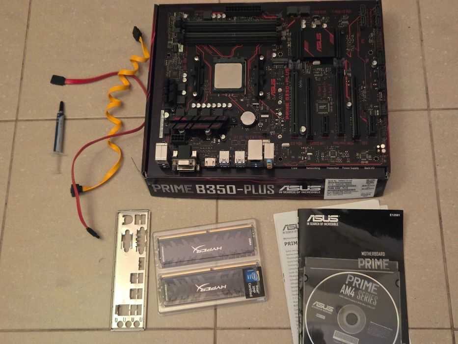 Asus Prime B350 Plus + Ryzen 3600 + HyperX Predator 16 GB DDR4 3200