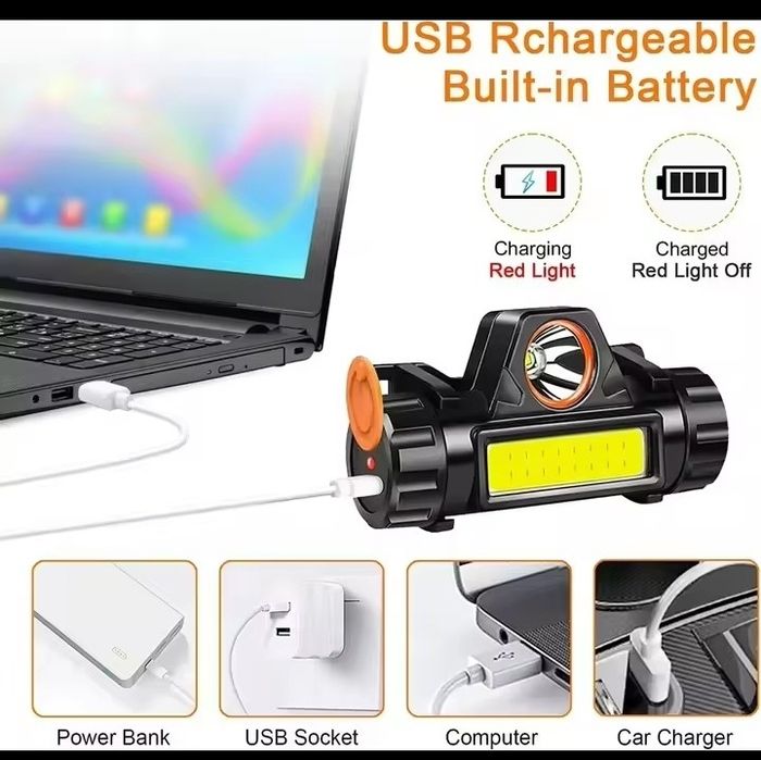 Продам фанарик на акумуляторі