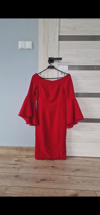 Sukienka boho sukienka babydoll sukienka wesele rękawy falbany