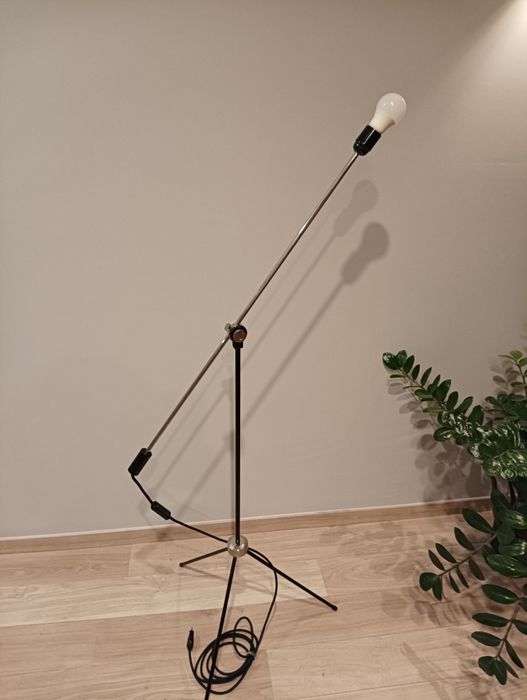 Lampa podłogowa PRL vintage Gałecki po renowacji