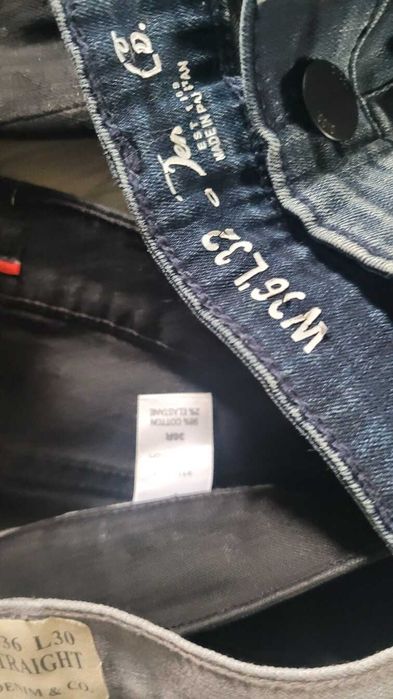 Pierre cardin 4 pary spodni męskich jeansowych r. 36