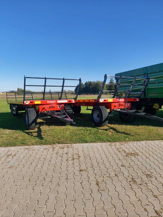 Przyczepa rolnicza platforma do bel firmy AGL