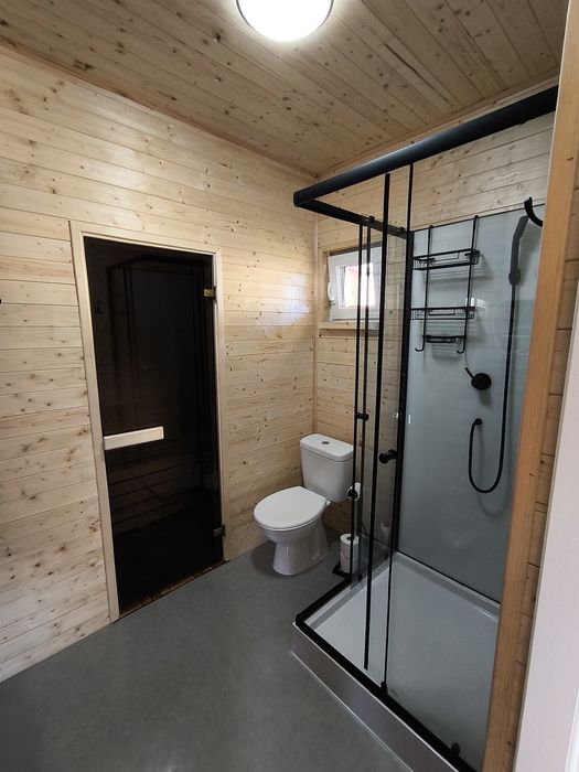 Domek nad jeziorem z SAUNĄ | 6 os | cisza, taras, 300 metrów od plaży