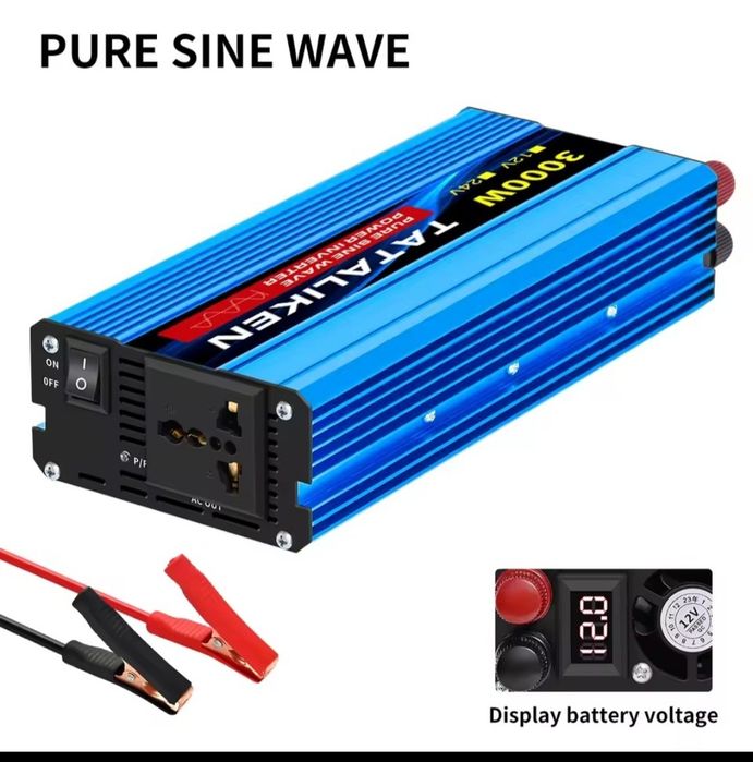 Инвертор 12/220 3kWt чистый синус Pure Sine Wave