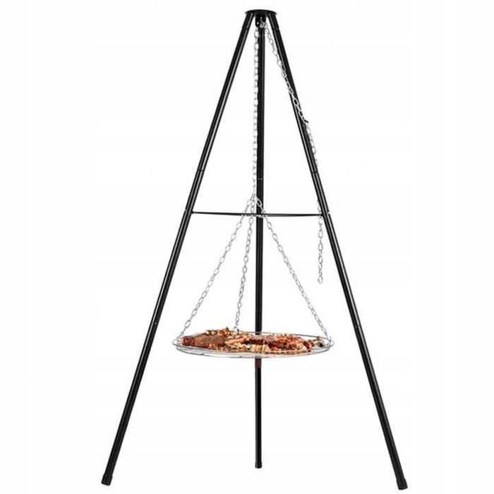Trójnóg Grill Ogniskowy Ogrodowy Wiszący Duży Wysoki  150 cm