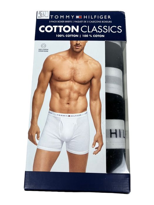 ОРИГІНАЛ боксери Tommy Hilfiger труси чоловічі чорні 5 штук пар С Л