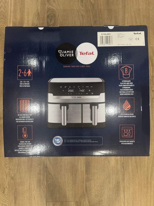 Мультипіч (Аерогриль) TEFAL Dual Easy Fry  EY90JDE1