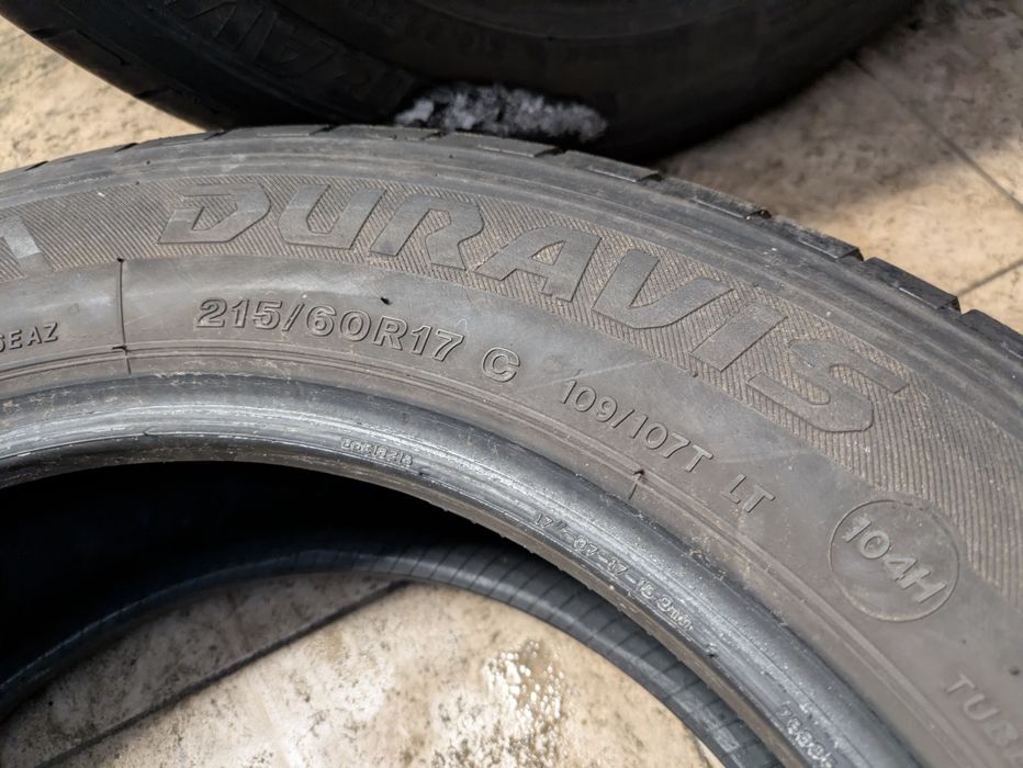 Bridgestone Duravis opony letnie 215/60/17 C (dostawcze) 2021r WYSYŁKA
