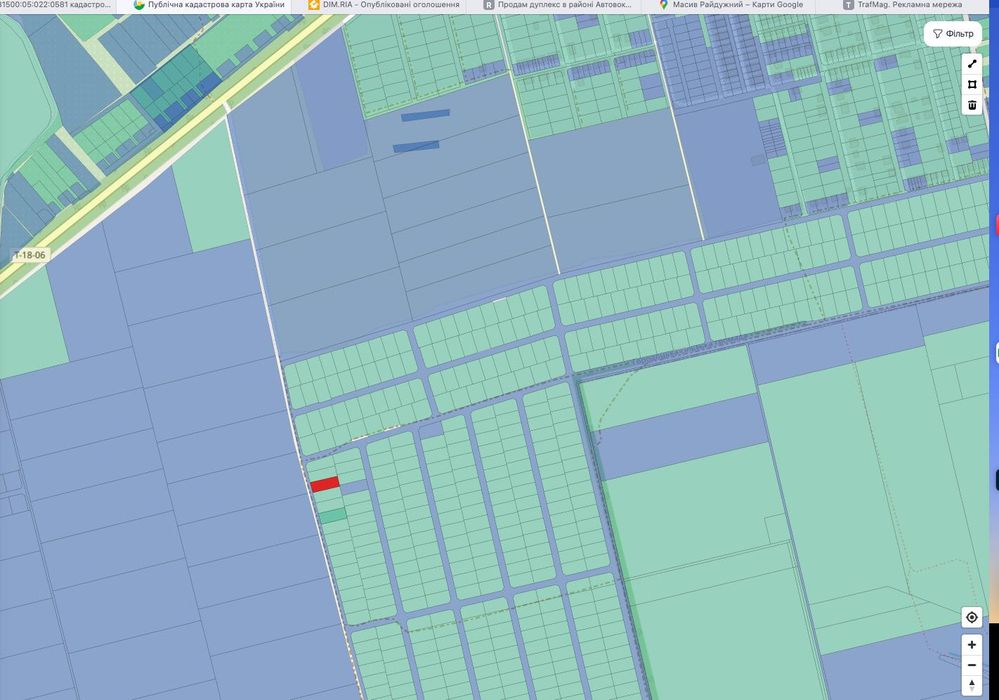 № Земельна ділянка  під житлову забудову мас. Макарова, площа 10 сот